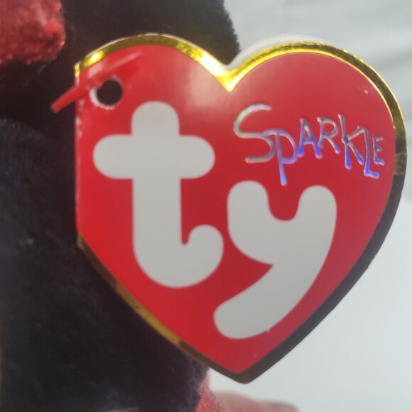 Ty Disney Sparkle Minnie Mouse Medium 8" Plush Red Polka Dot Dress NWT 2021 - Picture 6 of 9